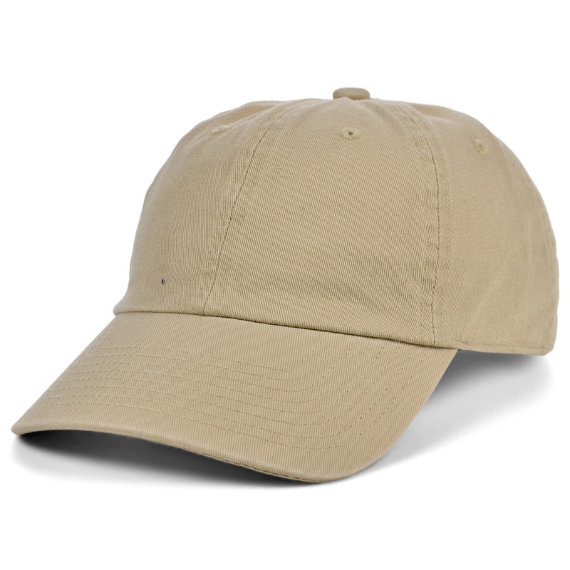 Mitchell & Ness Blank Dad Hat – Khaki Adjustable