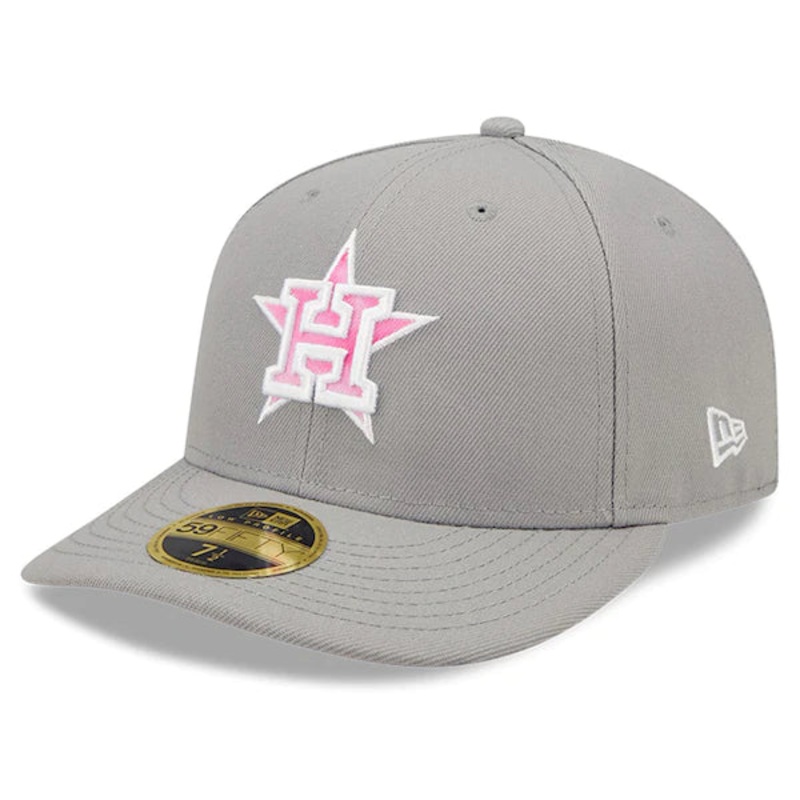 New Era Houston Astros Gray 2022 Mother’s Day On-Field Low Profile 59FIFTY Fitted Hat