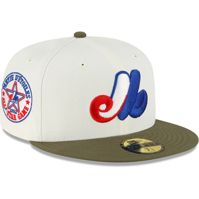 New Era Just Caps Dark Forest Visor Montreal Expos 2023 59FIFTY Fitted Hat