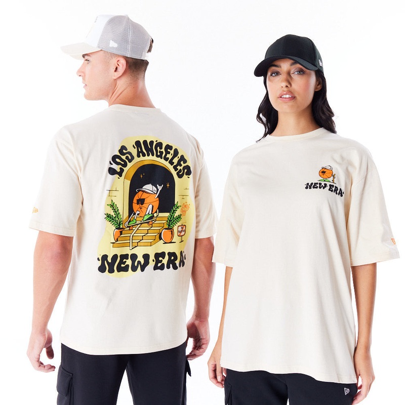 New Era Los Angeles City Graphic Oversized Stone Tee S