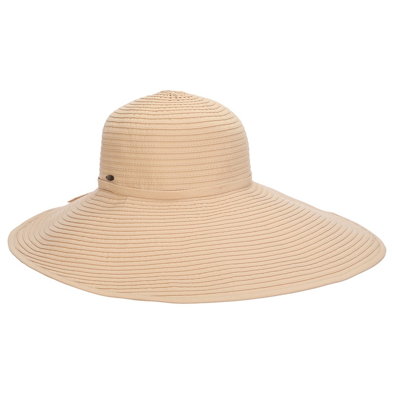Scala Hats Russo Wide Brim Sun Hat – Khaki 1-Size