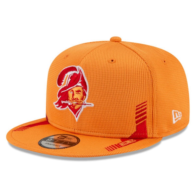 Tampa Bay Buccaneers New Era 2021 NFL Sideline Throwback HOME 9Fifty Snapback Hat – Orange