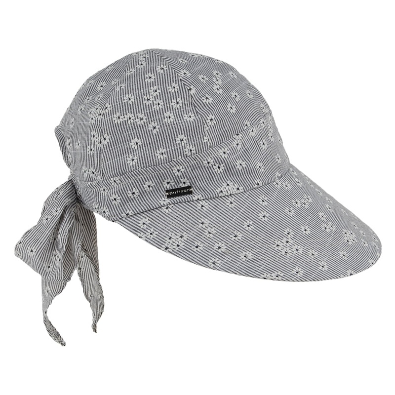 Betmar Hats Daisy Face Framer – Navy Multi 1-Size