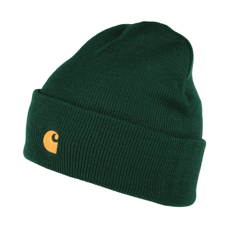 Carhartt WIP Hats Chase Cuffed Beanie Hat – Forest 1-Size