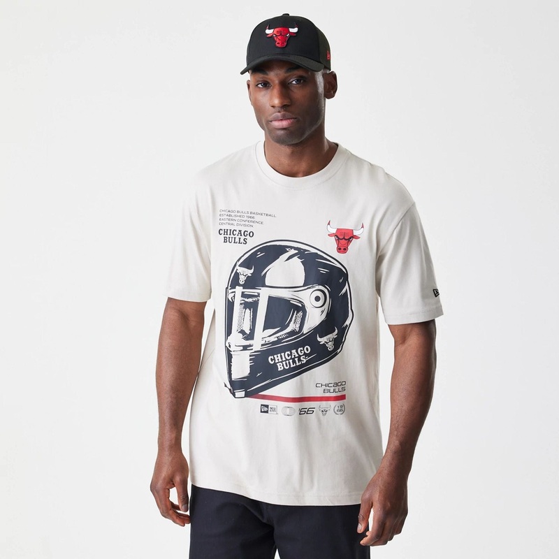 Chicago Bulls Modern Driver Light Beige T-Shirt S