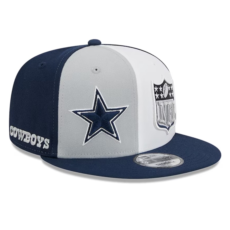 Dallas Cowboys New Era 2023 NFL Sideline 9FIFTY Snapback Hat – Gray/Navy