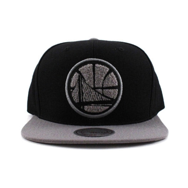 Golden State Warriors Mitchell & Ness Snapback Hat (Air Jordan Chrome 8) One Size
