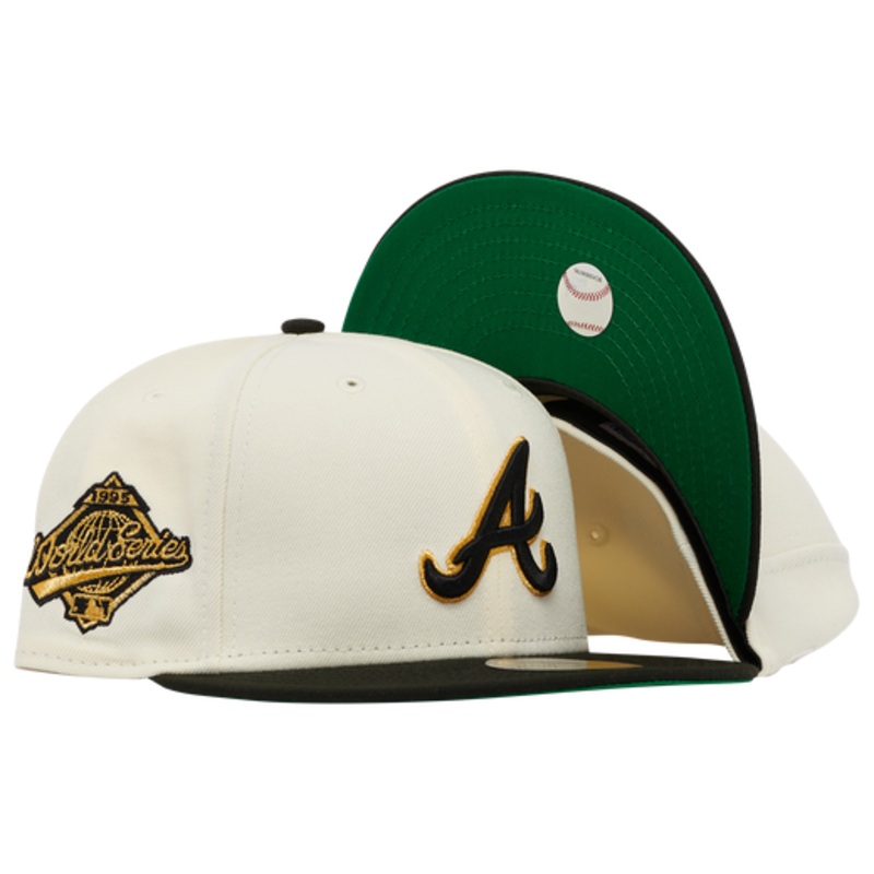 New Era Atlanta Braves Chrome/Black/Gold 1995 World Series 59FIFTY Fitted Hat