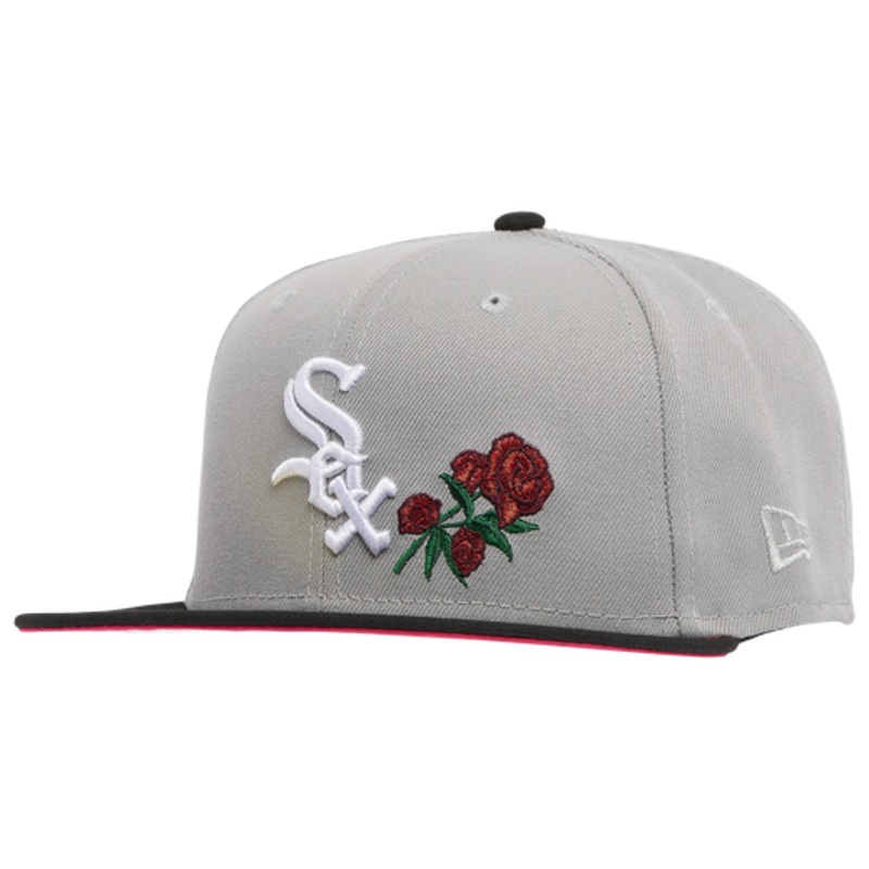 New Era Chicago White Sox Grey/Black Red Rose 59FIFTY Fitted Hat