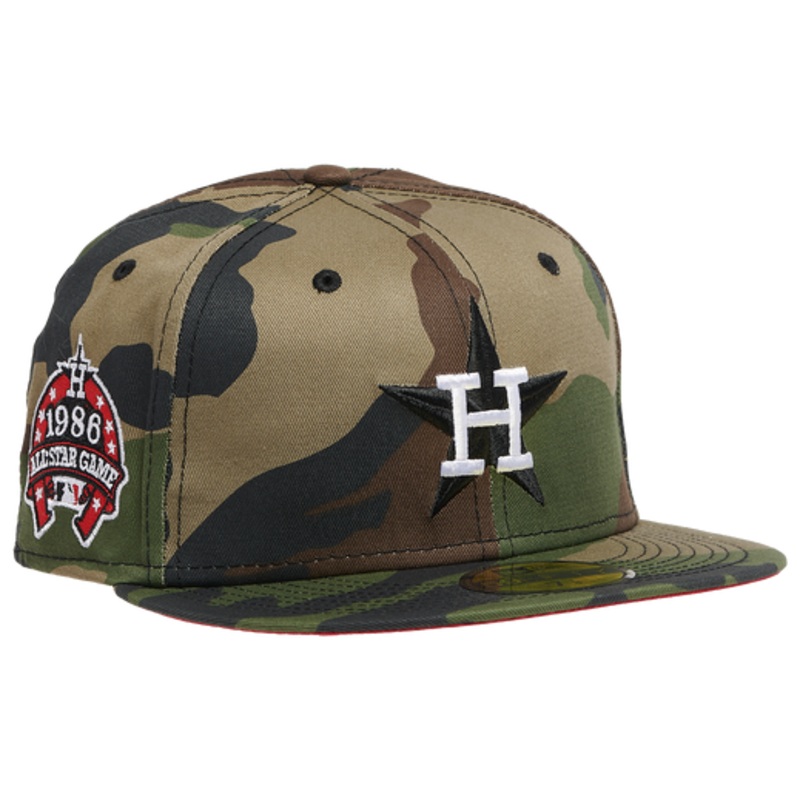 New Era Houston Astros Camouflage 1986 All-Star Game Red Undervisor 59FIFTY Fitted Hat