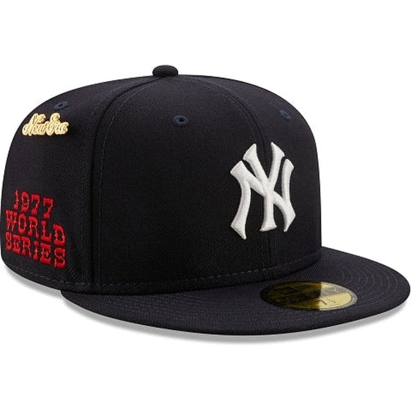 New Era New York Yankees 1977 Logo History 59FIFTY Fitted Hat
