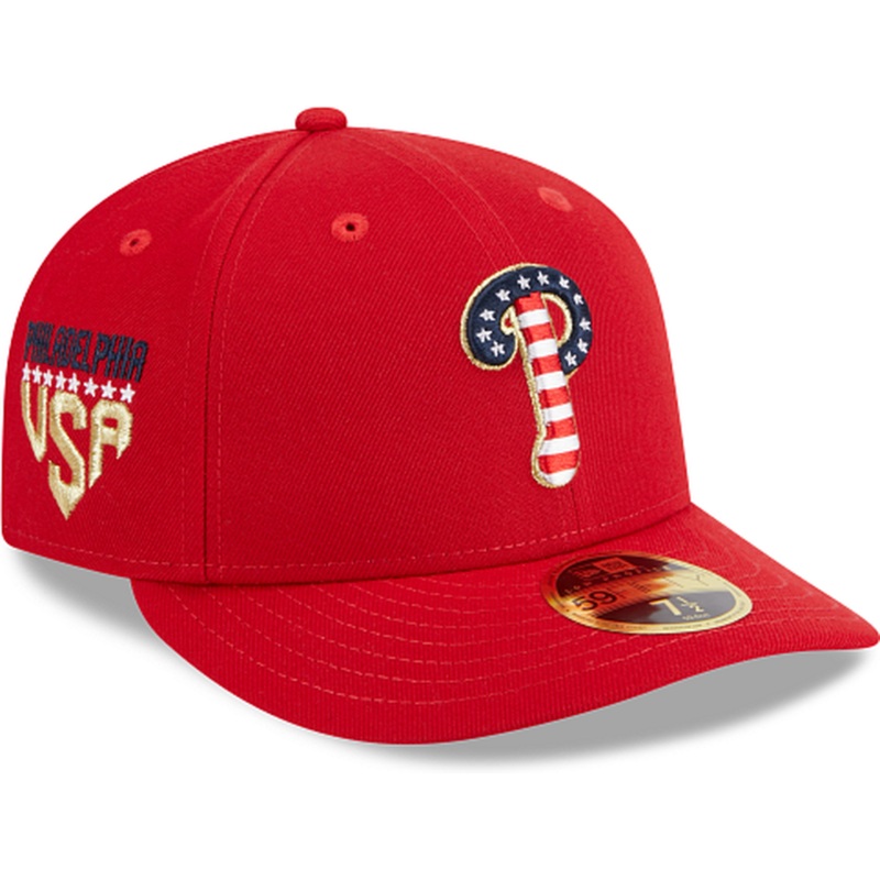New Era Philadelphia Phillies Independence Day 2023 Low Profile 59FIFTY Fitted Hat