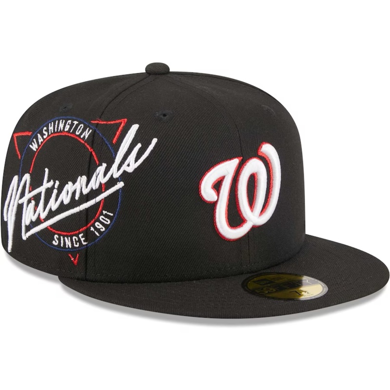 New Era Washington Nationals Black Neon Emblem 2023 59FIFTY Fitted Hat