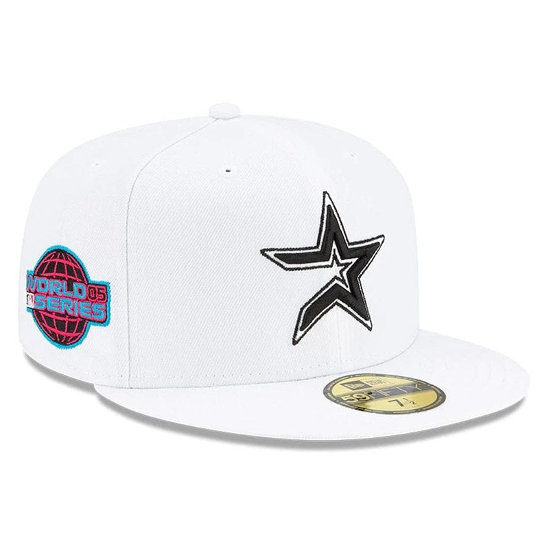 New Era White Houston Astros Floral Undervisor 59FIFTY Fitted Hat