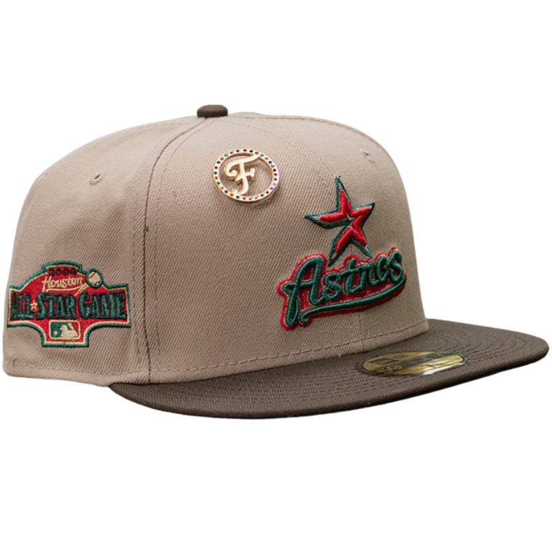 New Era x FAM Houston Astros 2004 All-Star Game Camel/Walnut/Emerald Green 59FIFTY Fitted Hat