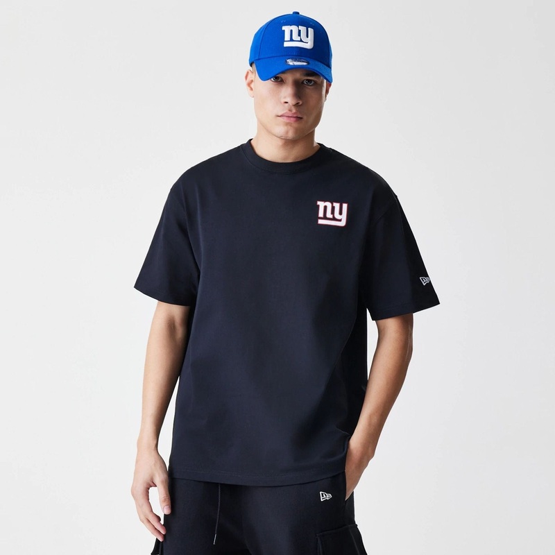 New York Giants NFL Black Oversized T-Shirt XS