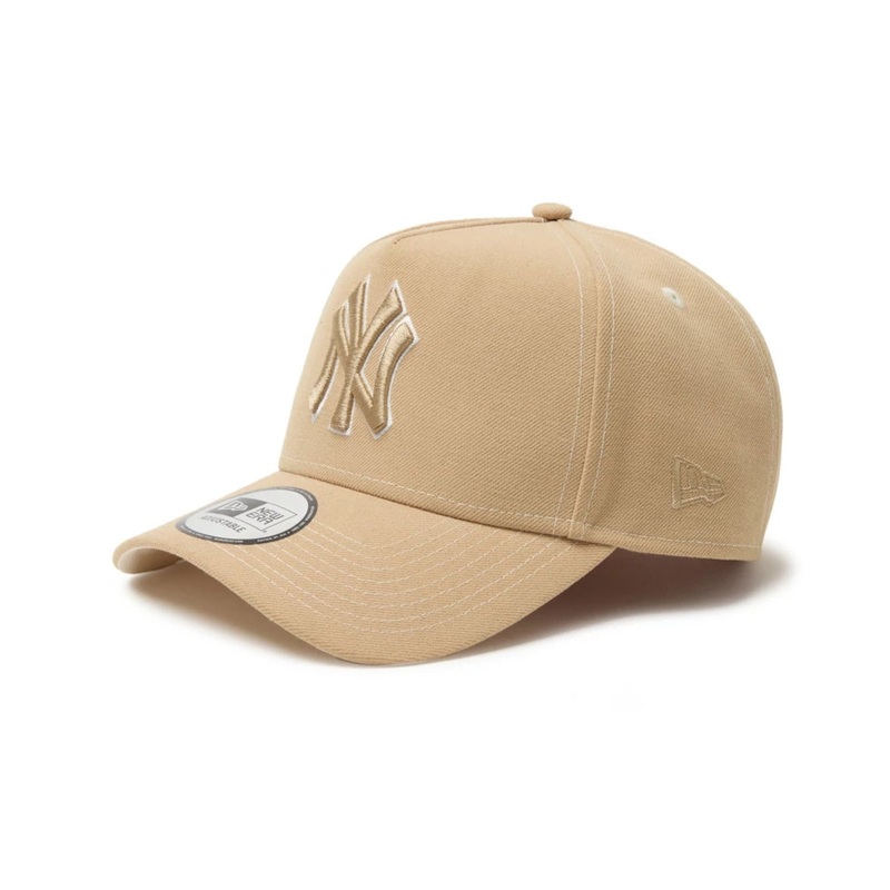 New York Yankees MLB Pancakes Beige 9FORTY A-Frame Adjustable Cap OSFM