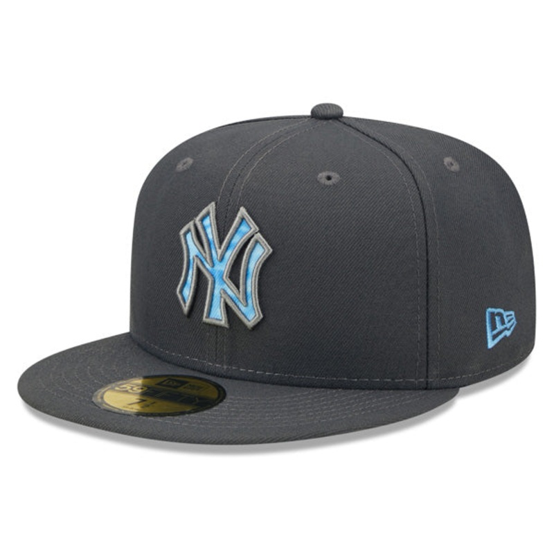 New York Yankees New Era 2022 FATHER’S DAY On-Field 59FIFTY Fitted Hat – Graphite/Sky 6 7/8