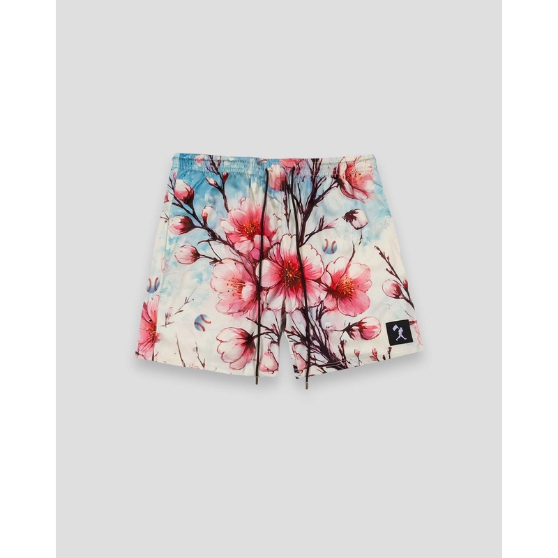 Cherry Blossom Baseball Diamond Lux Satin Shorts – Youth Youth Small