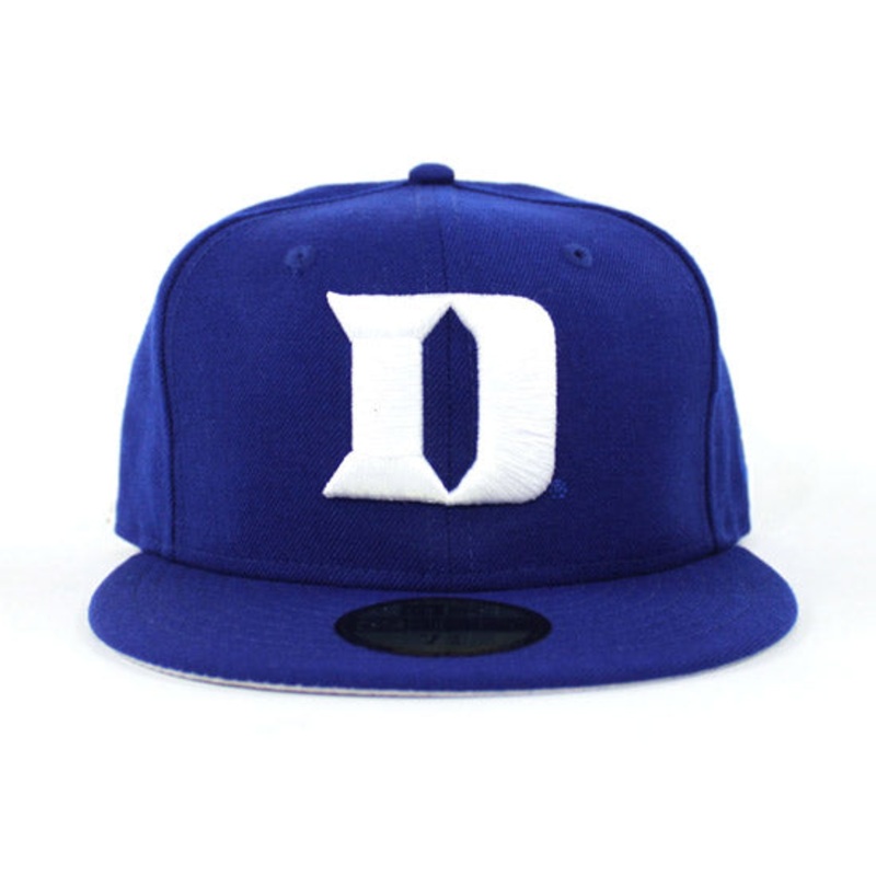 Duke Blue Devils New Era 59Fifty Fitted Hats (NCAA Blue Gray Under Brim) 7 1/8