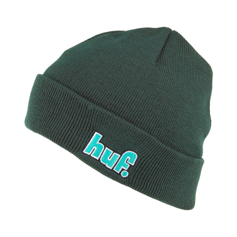 HUF 1993 Logo Beanie Hat – Green 1-Size