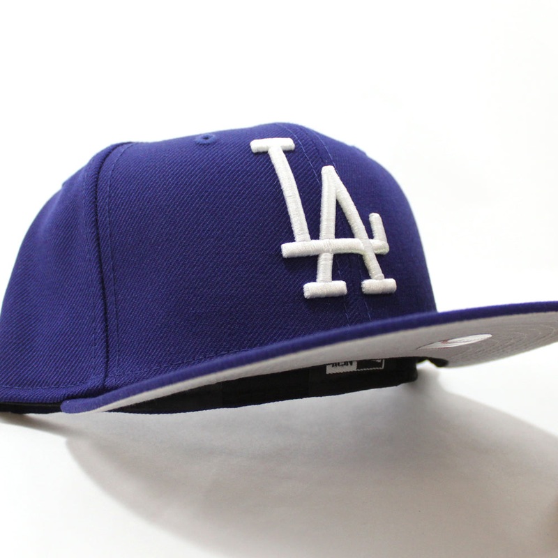 Los Angeles Dodgers 1958 New Era 59Fifty Fitted Hat (Blue Gray Under Brim) 7