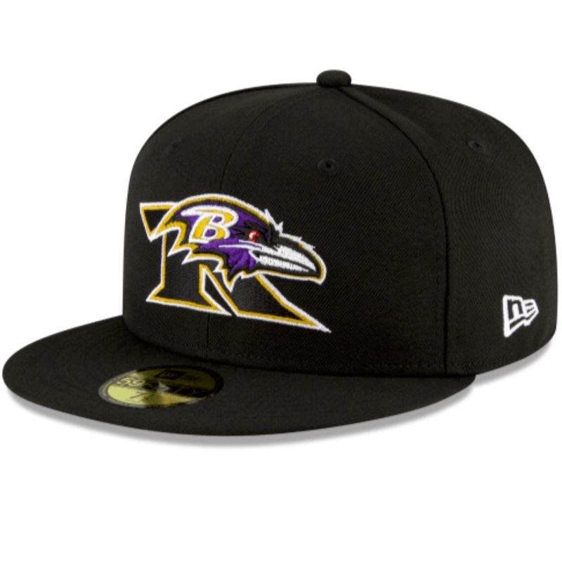 New Era Baltimore Ravens Logo Mix 59Fifty Fitted Hat