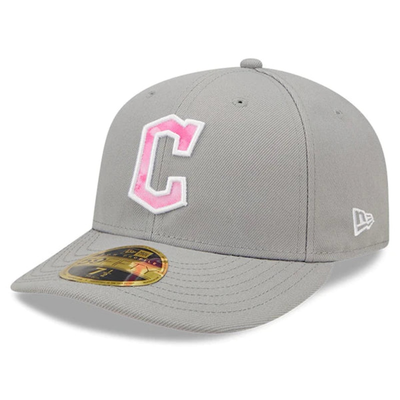 New Era Cleveland Guardians Gray 2022 Mother’s Day On-Field Low Profile 59FIFTY Fitted Hat