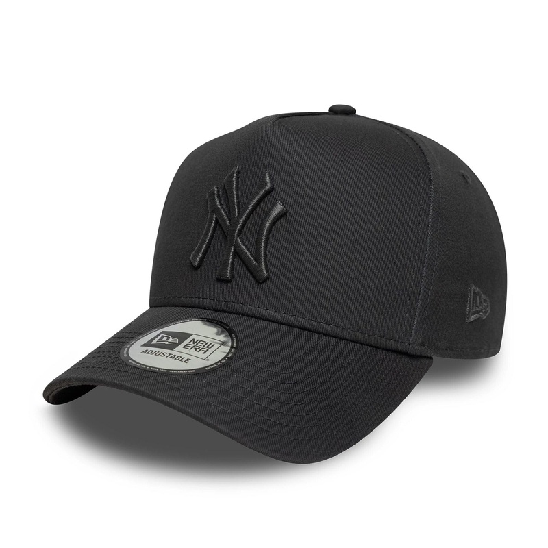 New York Yankees MLB Metallic Dark Grey 9FORTY E-Frame Adjustable Cap OSFM