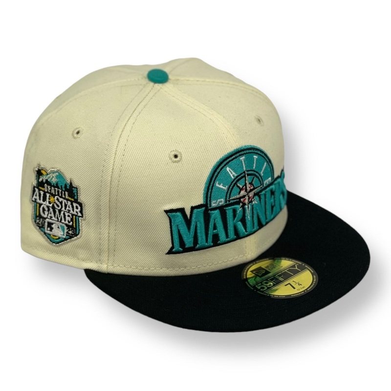 SEATTLE MARINERS (OFF-WHITE) (2023 ALLSTARGAME) NEW ERA 59FIFTY FITTED (TEAL UNDER VISOR) 67/8
