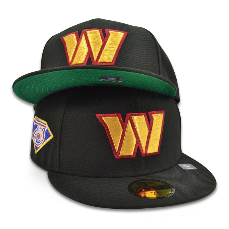 Washington Commanders “HAIL” Exclusive NFL New Era 59Fifty Fitted Hat -Black 6 7/8