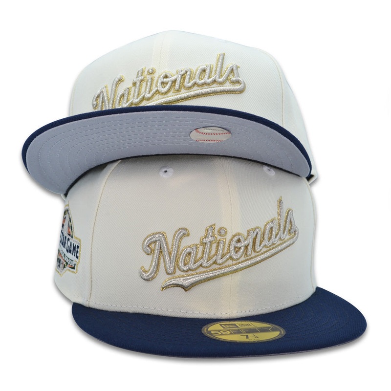 Washington Nationals 2018 ALL-STAR GAME New Era 59Fifty Fitted Hat – Chrome/Navy 6 7/8