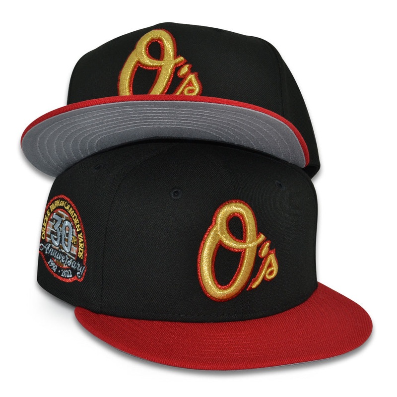 Baltimore Orioles “WHAT THE MELO” Exclusive New Era 59Fifty Fitted Hat- Black/Red 6 7/8