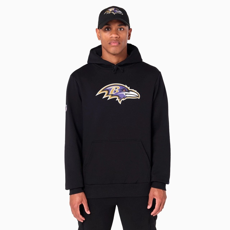 Baltimore Ravens NFL Black Pullover Hoodie XS