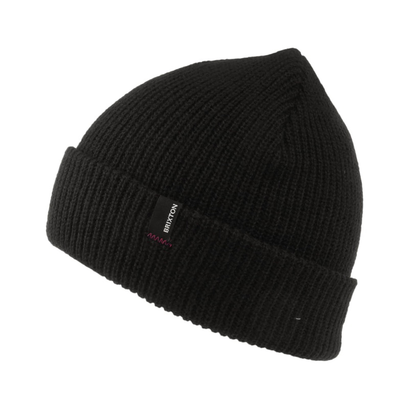Brixton Hats Heist Cuffed Beanie Hat – Black 1-Size