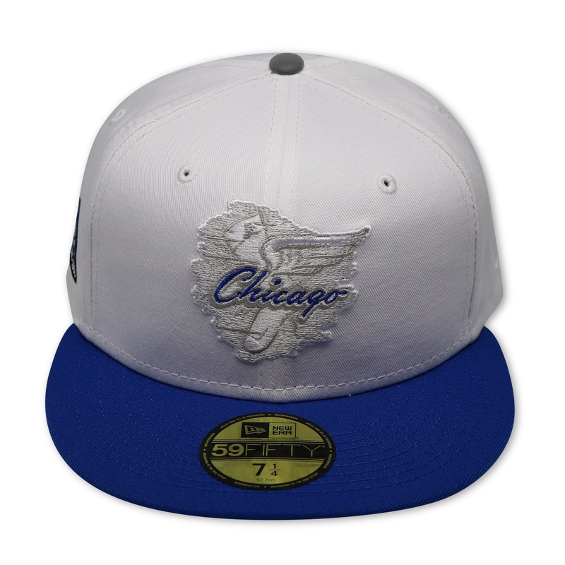 CHICAGO WHITESOX (WHITE) (95TH ANNIVERSARY) NEW ERA 59FIFTY FITTED (REFLECTIVE UNDER VISOR) 67/8