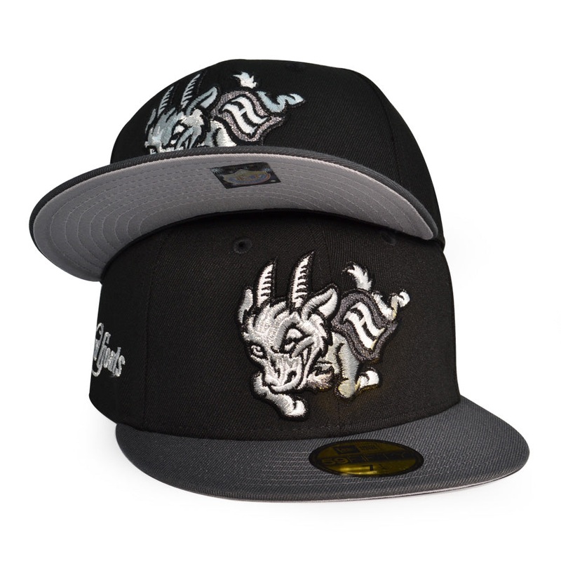 Hartford Yard Goats MILB Exclusive New Era 59Fifty Fitted Hat – Black/Gray 6 7/8