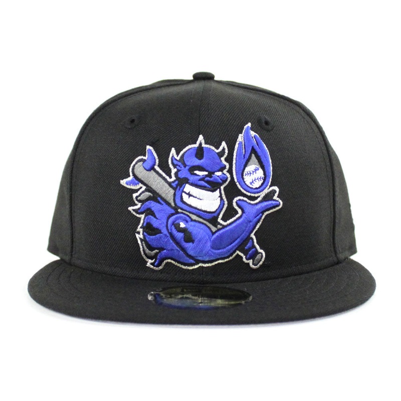 Hellrazors New Era 59Fifty Fitted Hat (Black Blue Gray Under Brim) 7