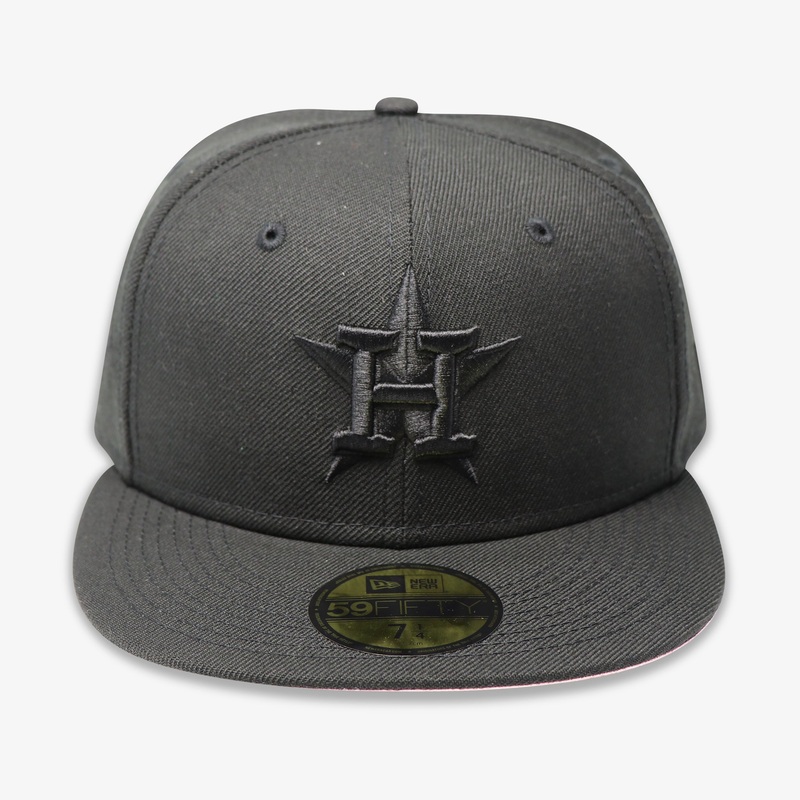 HOUSTON ASTROS (2017 WS “BLACKOUT SERIES”) NEW ERA 59FIFTY FITTED (PINK BOTTOM) 67/8