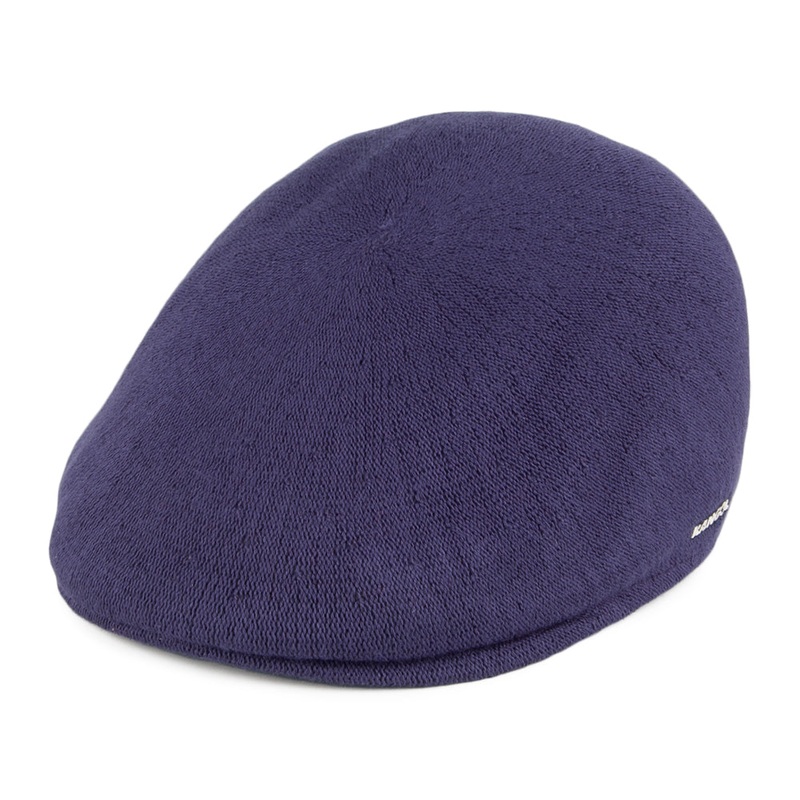 Kangol 507 Bamboo Flat Cap – Navy Blue S