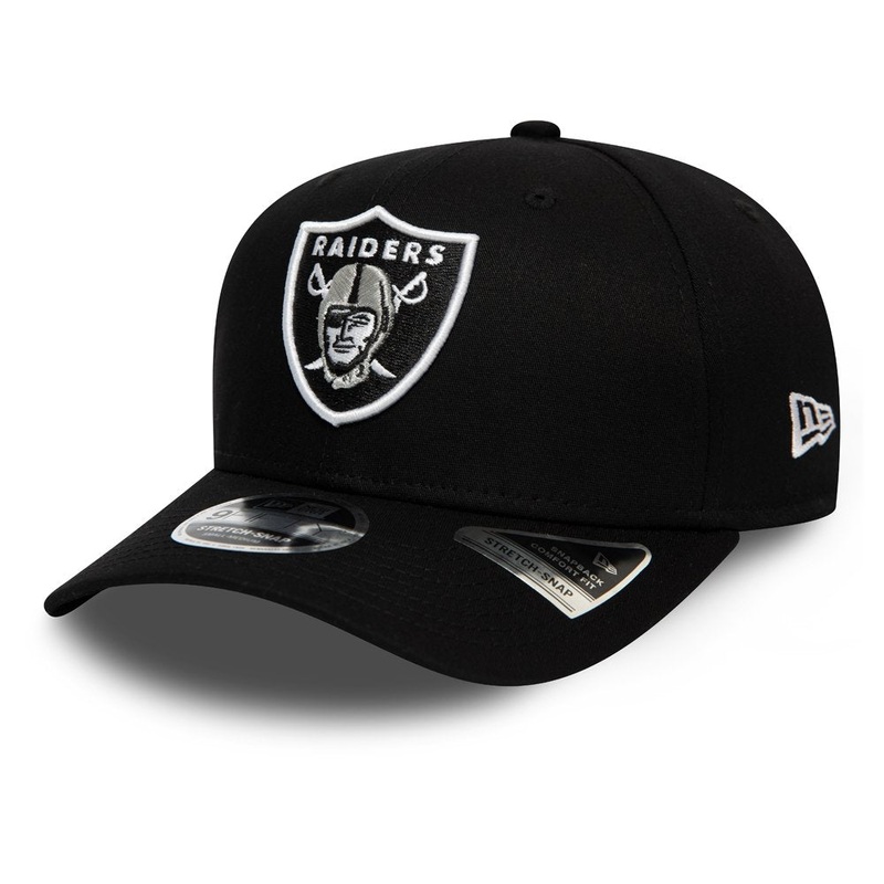 Las Vegas Raiders 9FIFTY Stretch Snap Team Black Cap S-M