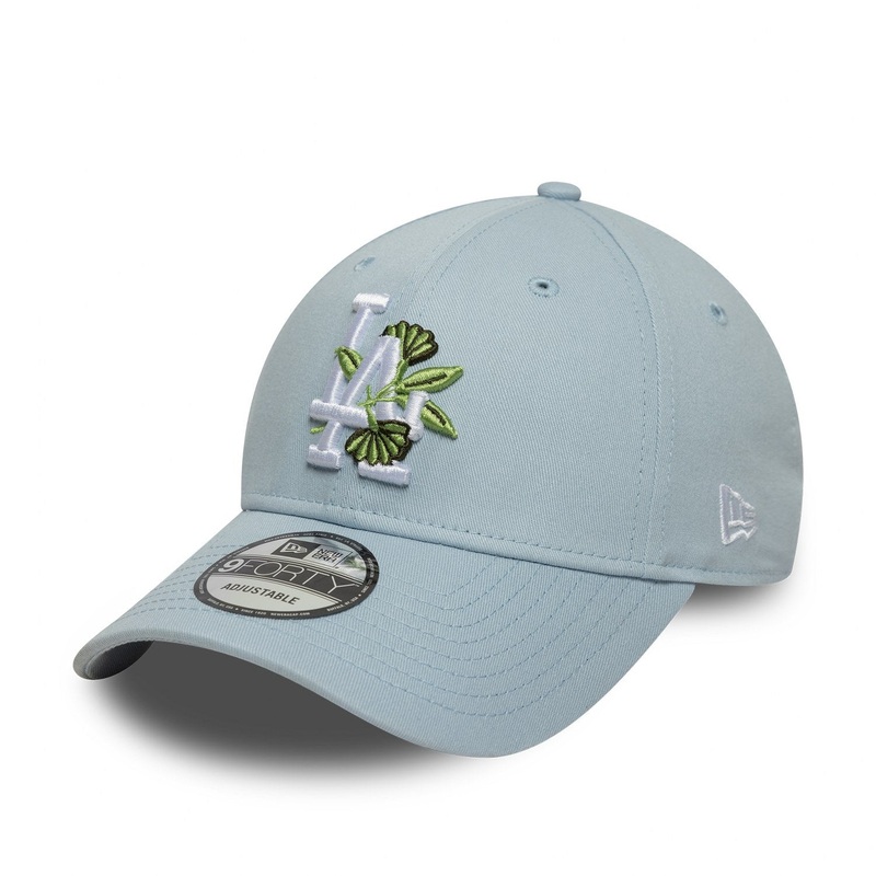 Los Angeles Dodgers 9FORTY Floral Icon Pale Blue/White Cap One Size