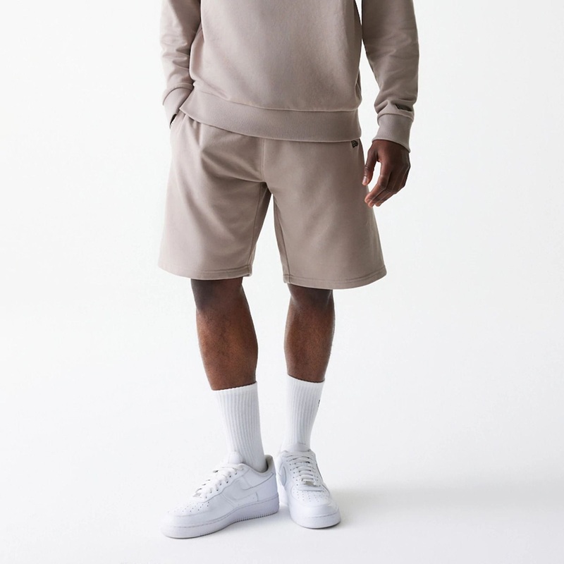 New Era Essential Pastel Brown Oversized Shorts XS