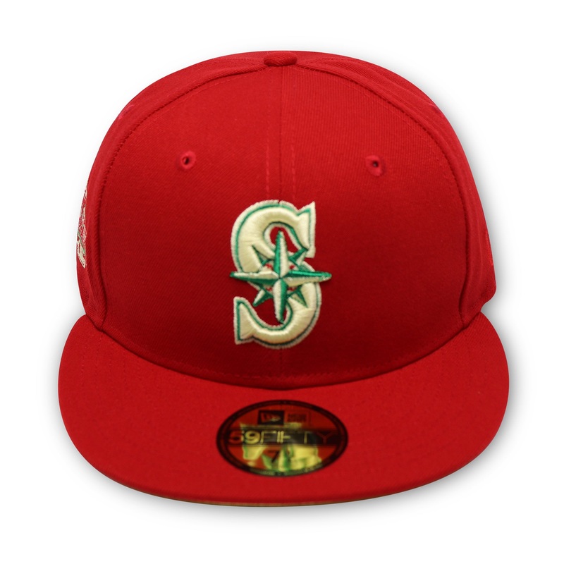 SEATTLE MARINERS (RED)”2001 ALLSTARGAME” NEW ERA 59FIFTY FITTED (LEMON UNDER VISOR) 67/8