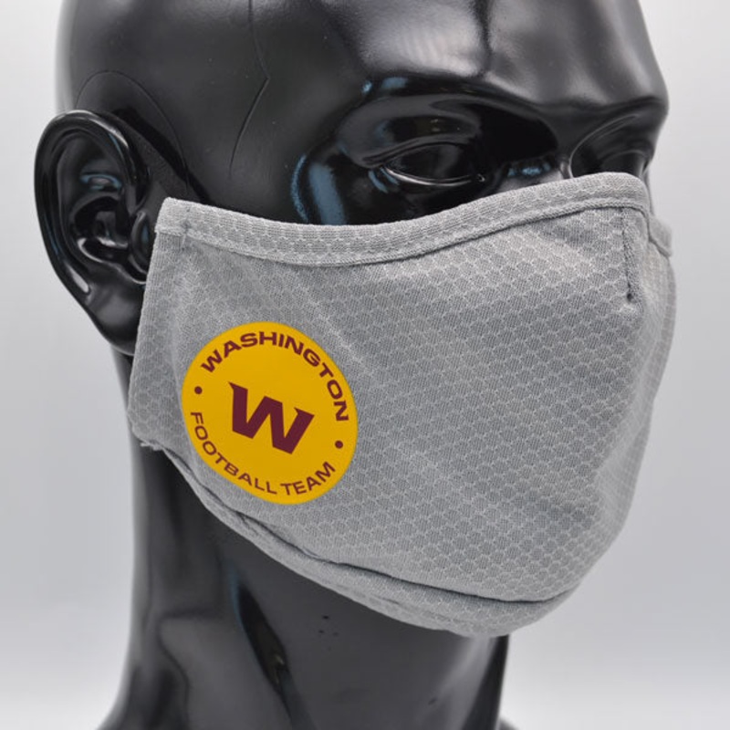 Washington Football Team New Era Adult NFL On-Field Face Covering Mask – Gray