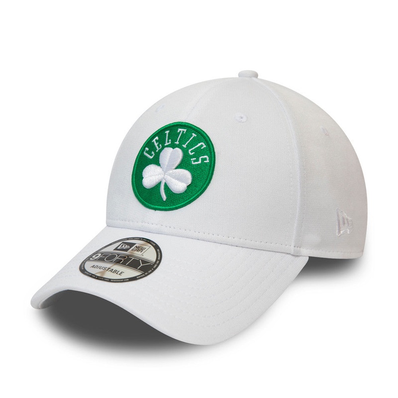 Boston Celtics 9FORTY Shadow Tech White Cap One Size