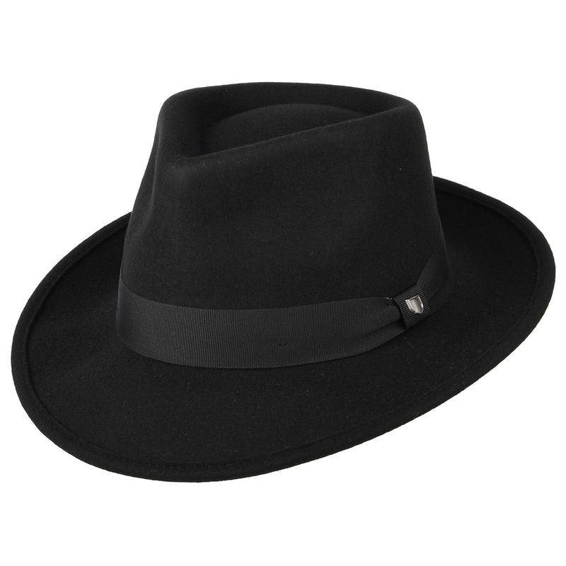Brixton Hats Joe Strummer Faucet Fedora Hat – Black Small-56cm