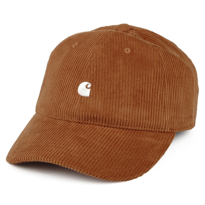 Carhartt WIP Hats Harlem Corduroy Baseball Cap – Rust Adjustable