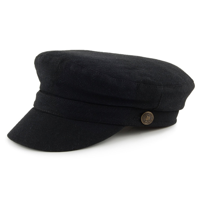 Christys Hats Paddington Heavy Linen Fiddler Cap – Black S