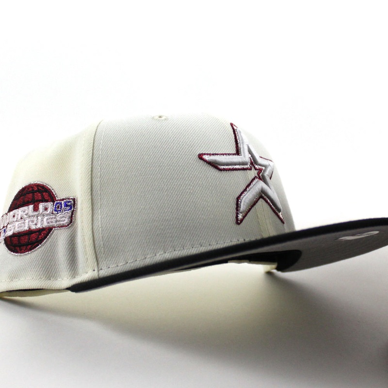 Houston Astros 2005 World Series New Era 59Fifty Fitted Hat (Chrome White Black Gray Under Brim) 7